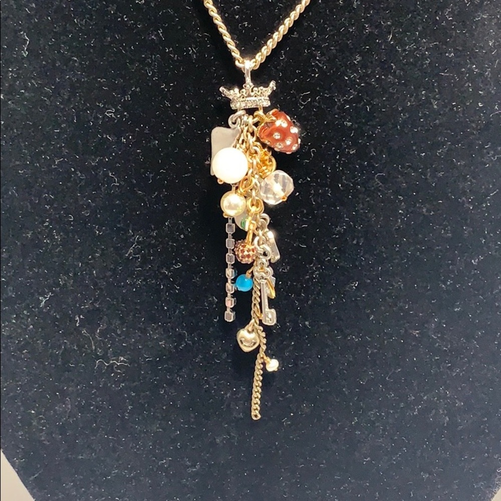 Juicy Couture Gold Charm Necklace - Like New! - Picture 3 of 7